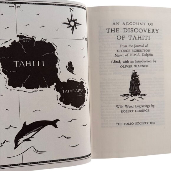 The Discovery Of Tahiti By The Folio Society 1955 Reissued 1992 Edition Slipcase - Picture 4 of 16